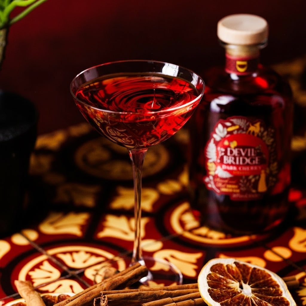 Dark Cherry Liqueur Cocktail