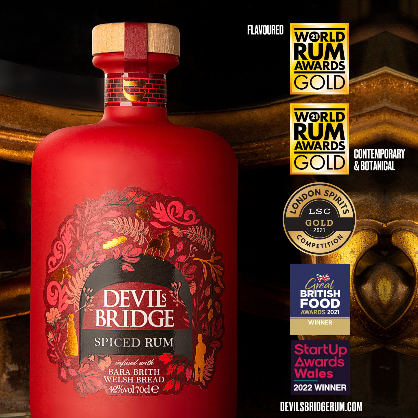 Devil's Bridge Spiced Rum 70cl